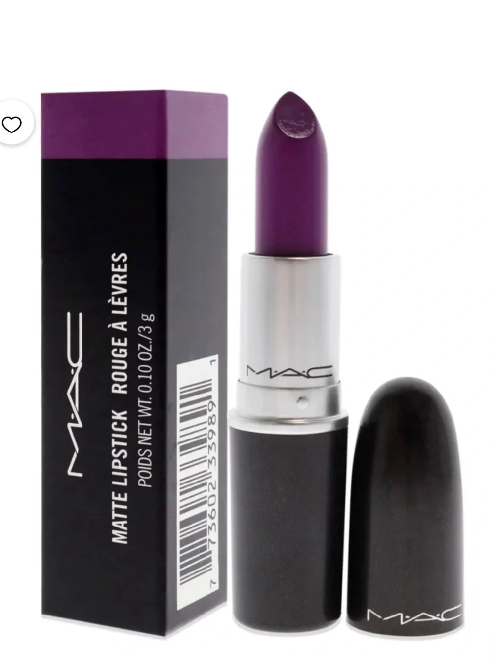 MAC Matte Lipstick (604 HEROINE) ~ 3g / 0.10 oz.